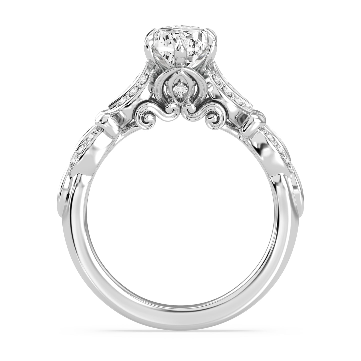 Enchanted Star Lab Grown Diamond Cinderella Carriage Engagement Ring