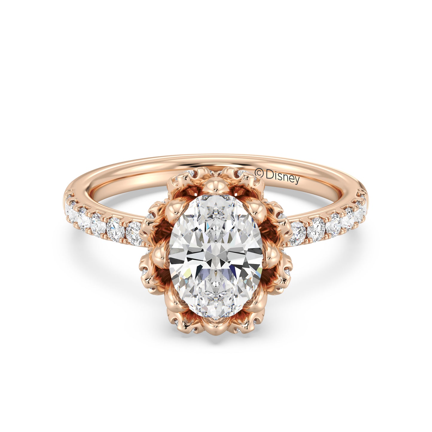 Enchanted Star Lab Grown Diamond 14K Gold Tiana Water Lily Engagement Ring