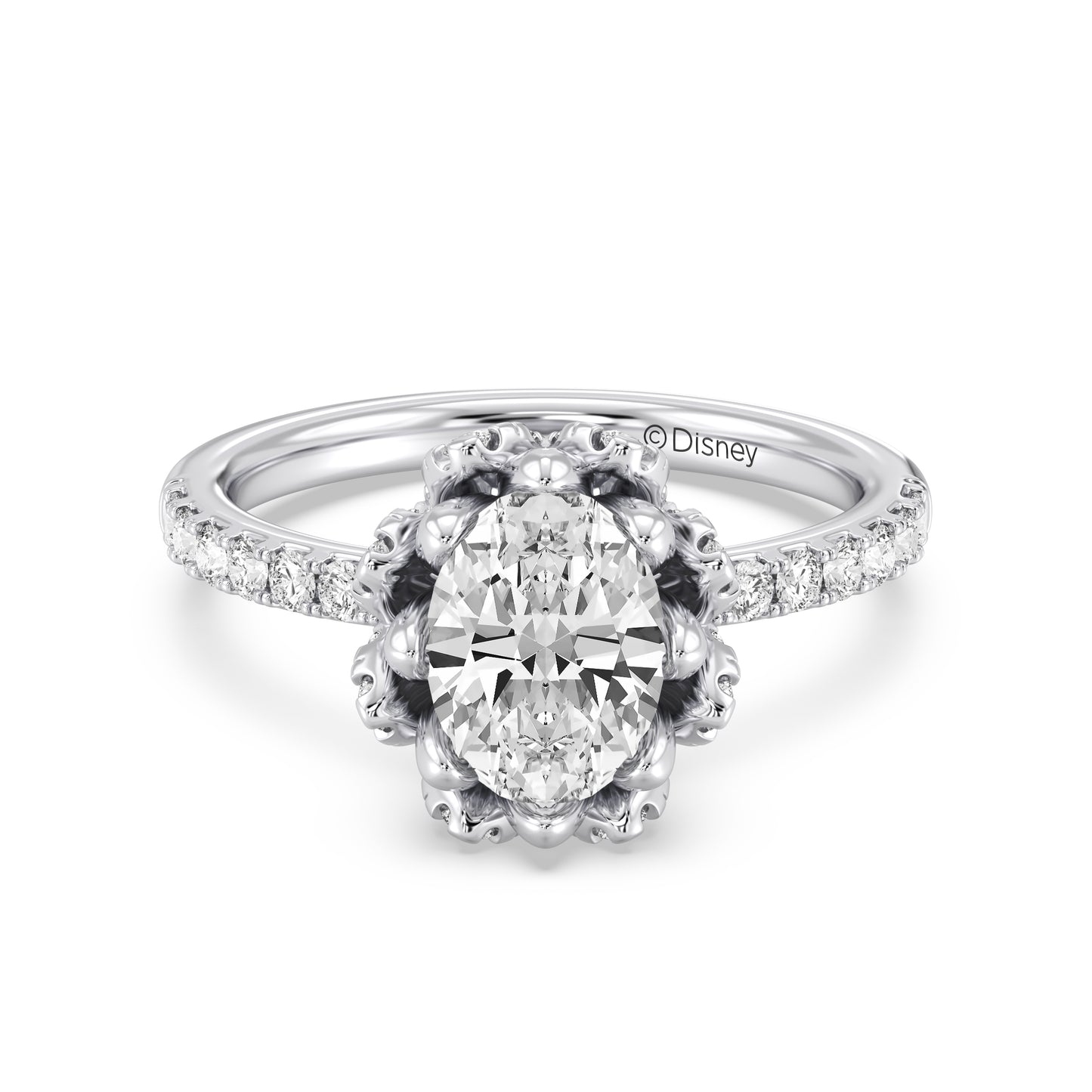 Enchanted Star Lab Grown Diamond 14K Gold Tiana Water Lily Engagement Ring