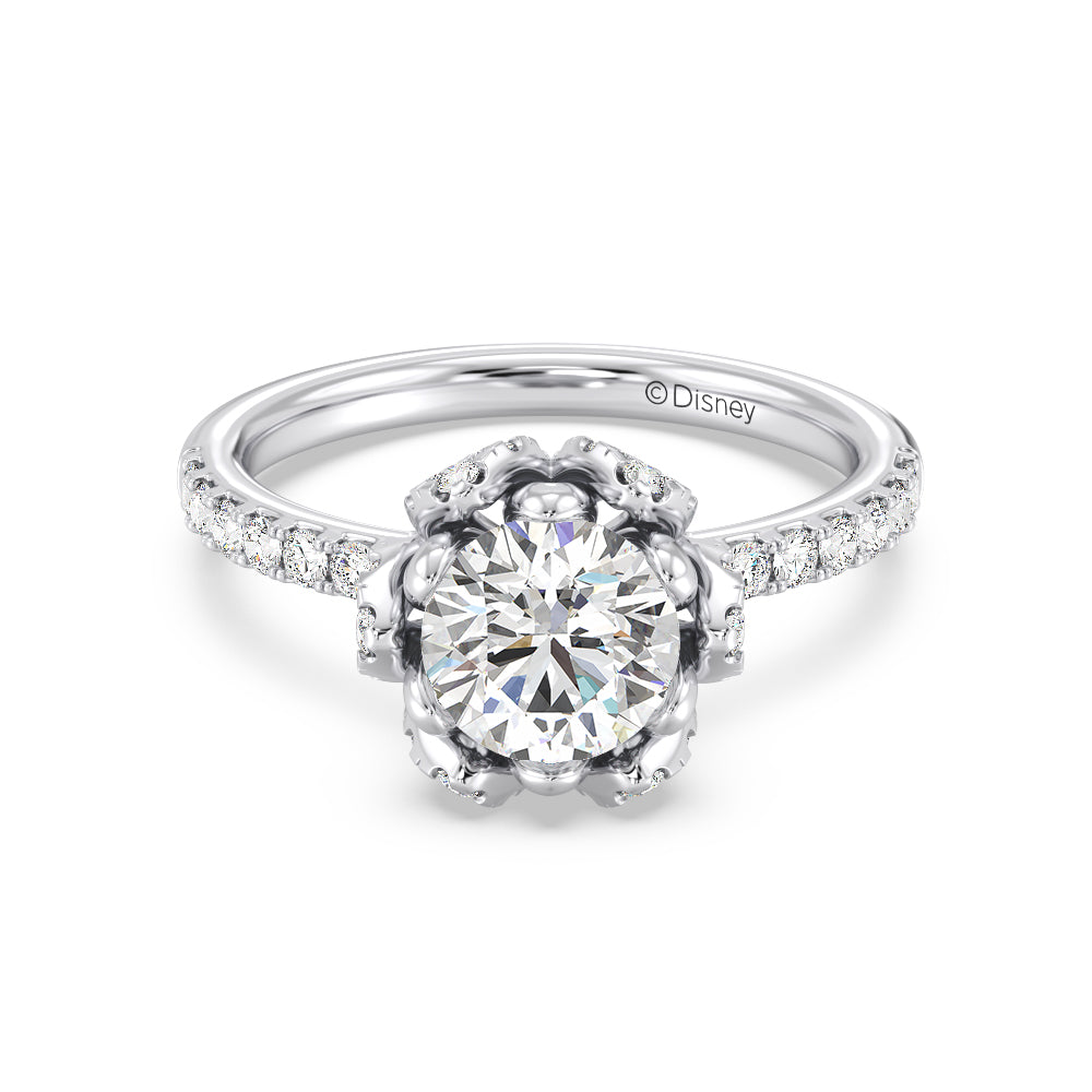Enchanted Star Lab Grown Diamond 14K Gold Tiana Water Lily Engagement Ring
