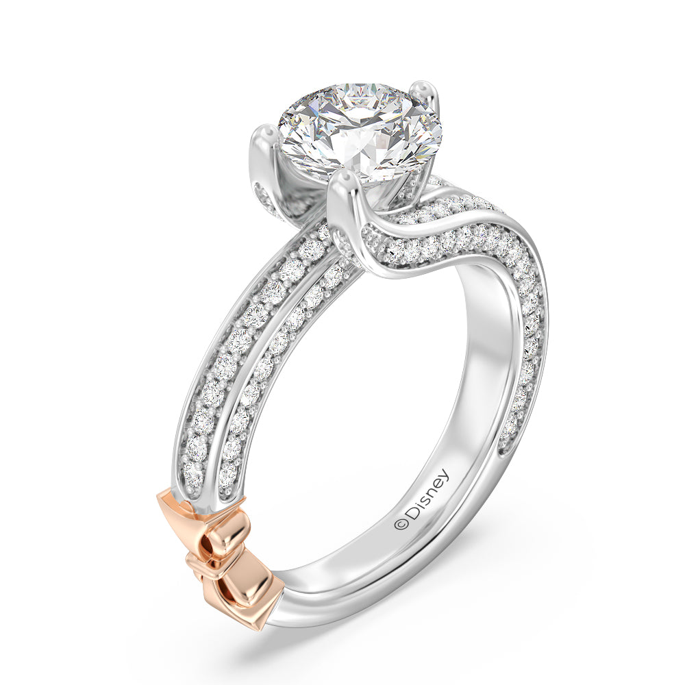 Bow shaped on sale diamond rings