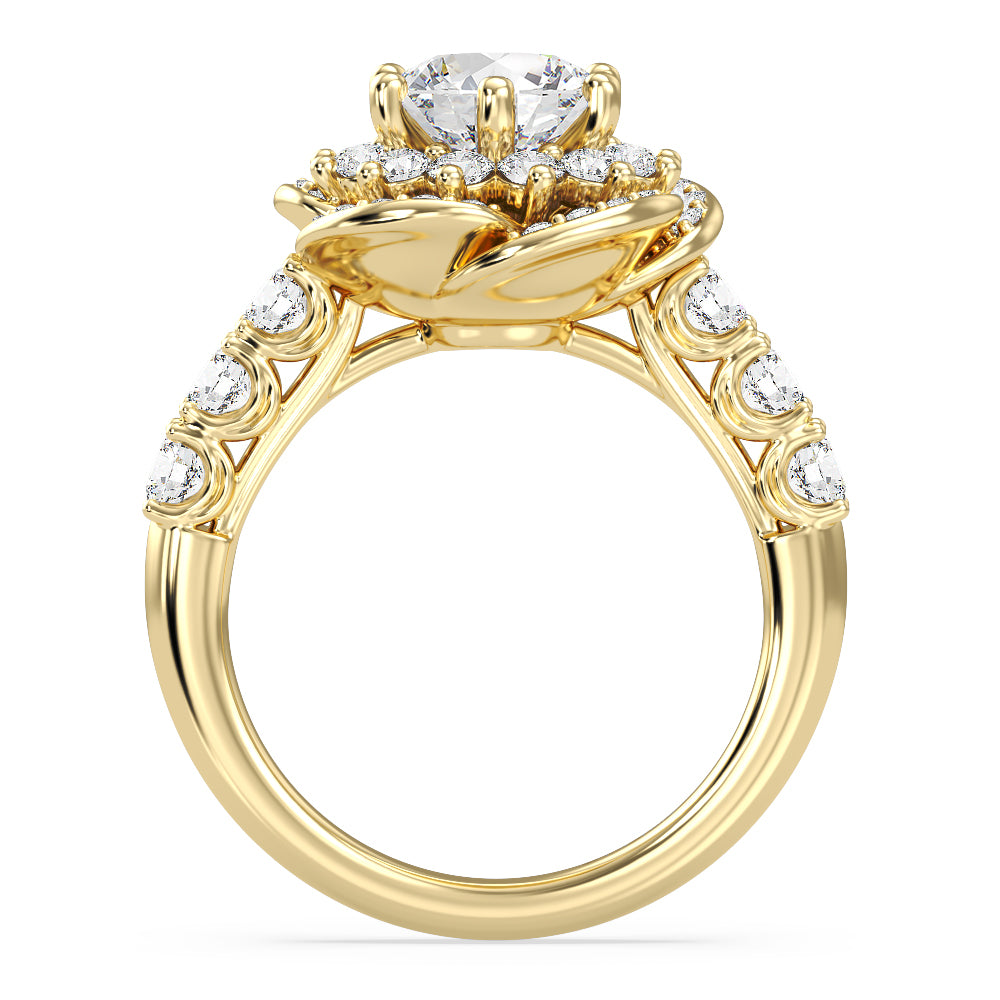 Enchanted Star Lab Grown Diamond Belle Rose Engagement Ring