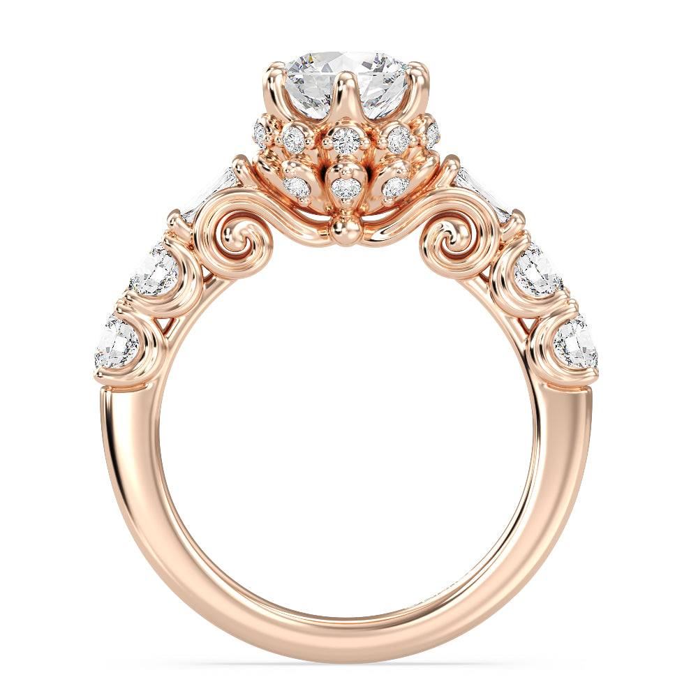 Enchanted Star Lab Grown Diamond 14K Gold Cinderella Engagement Ring