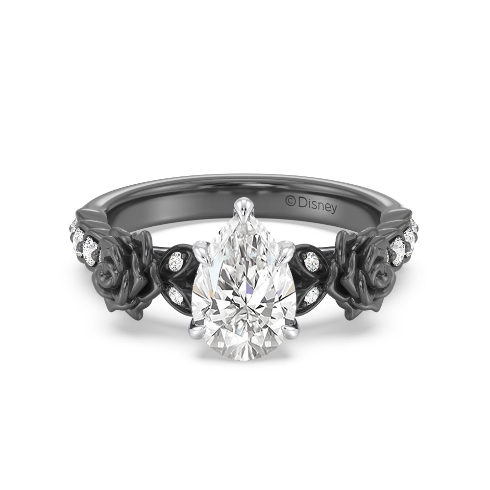 Enchanted Star Lab Grown Diamond 14K Gold Maleficent Rose Engagement Ring Set