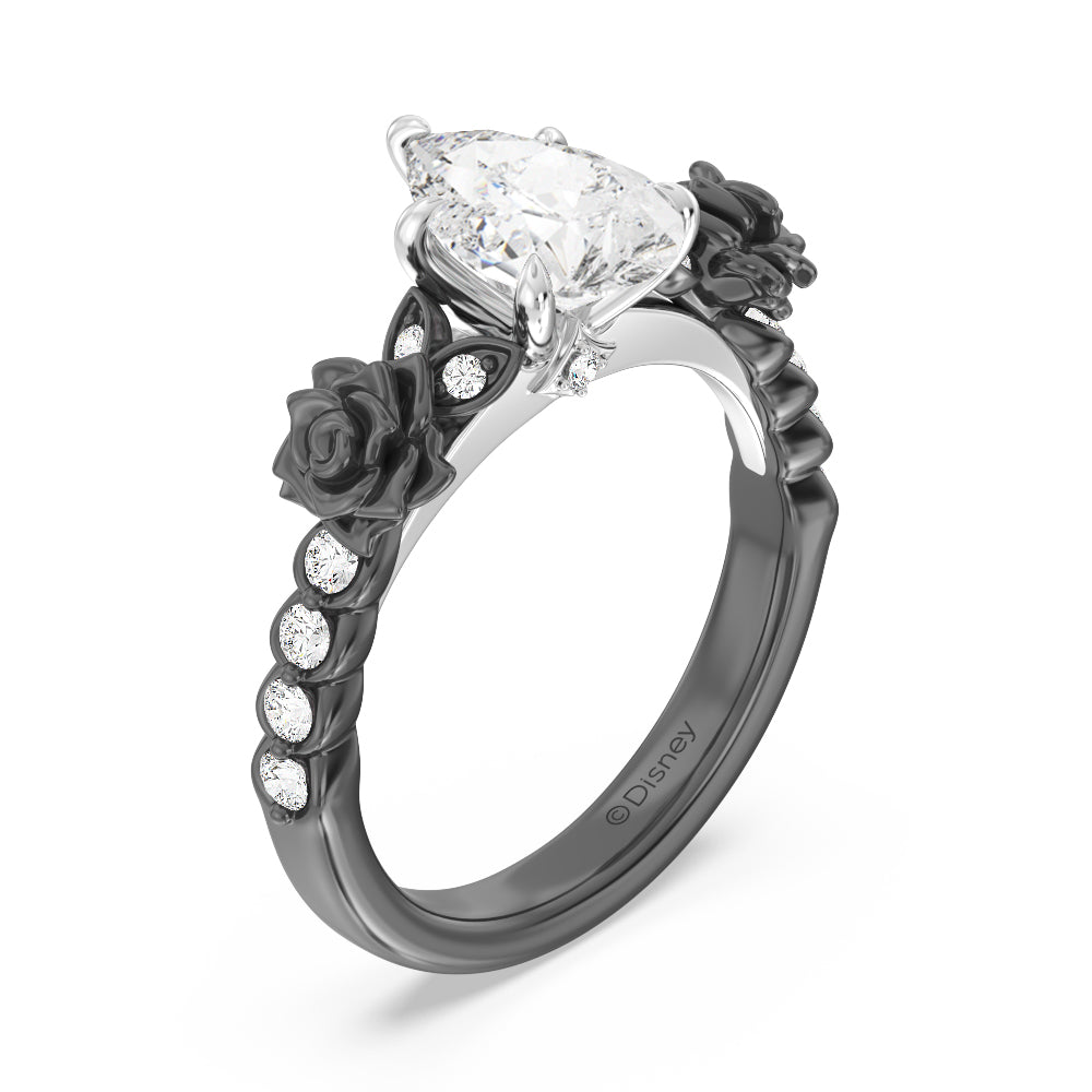 Enchanted Star Lab Grown Diamond 14K Gold Maleficent Rose Engagement Ring Set