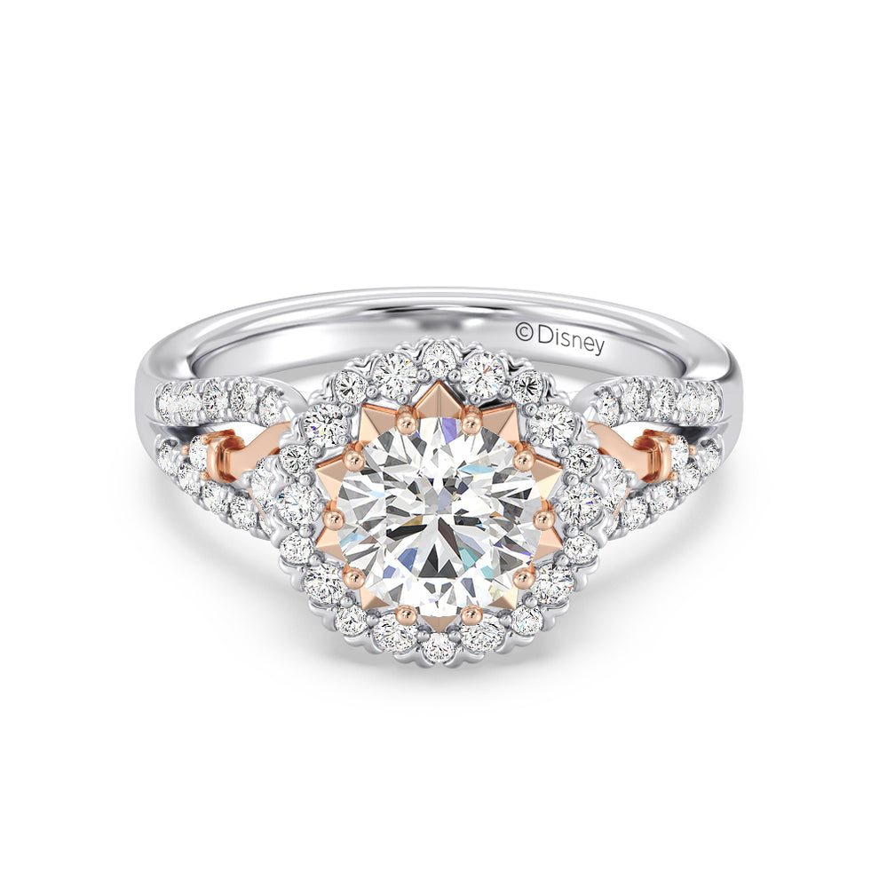 Disney's Majestic Princess Inspired 1 1/2 CTTW Round Cut Lab Grown ...