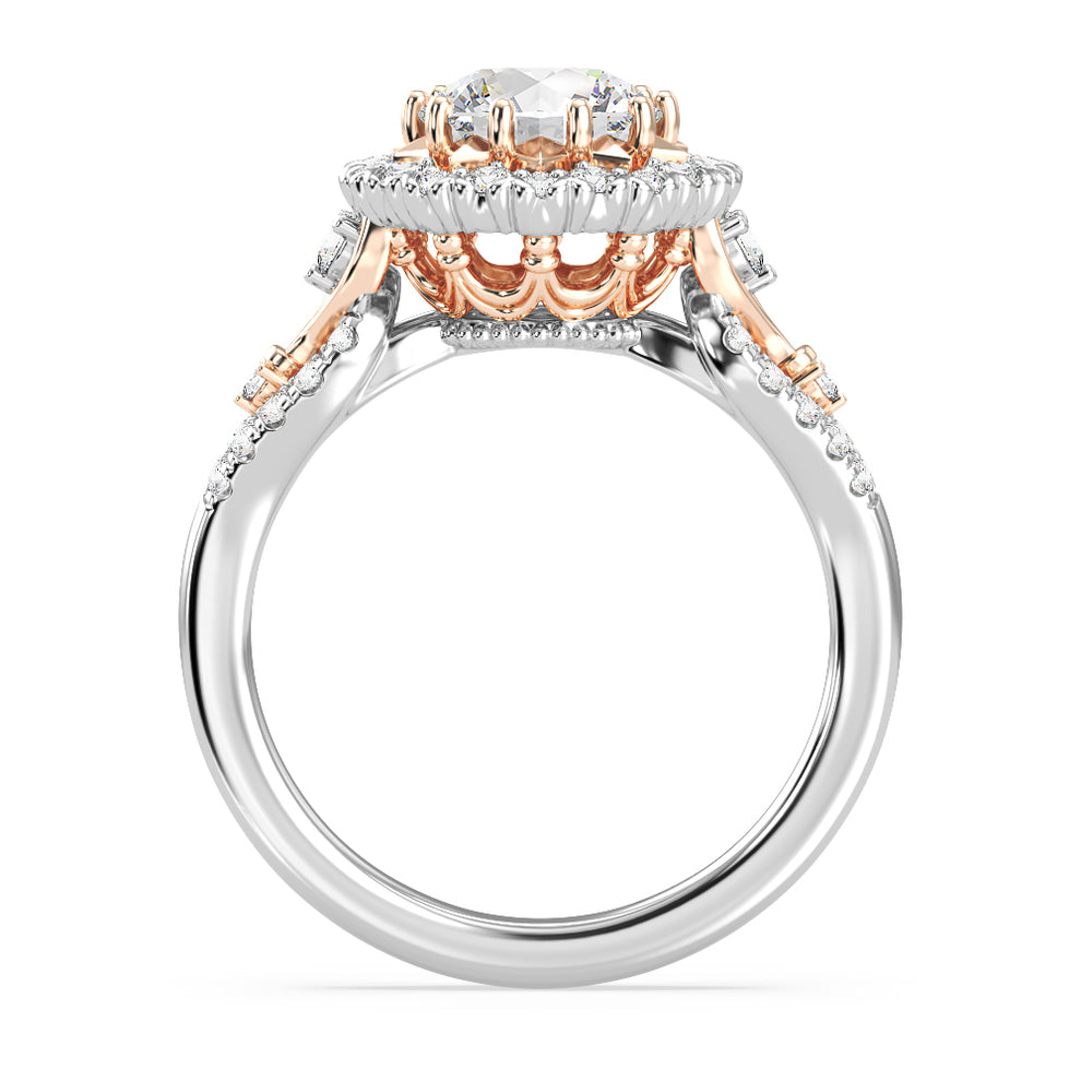 Disney's Majestic Princess Inspired 1 1/2 CTTW Round Cut Lab Grown ...