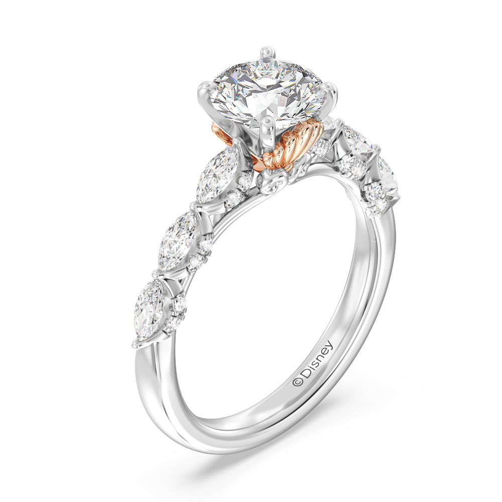 Enchanted Star Lab Grown Diamond Ariel Seashell Engagement Ring