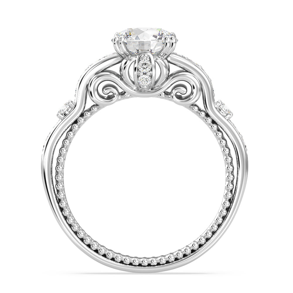 Enchanted Star Lab Grown Diamond 14K Gold Cinderella Carriage Engagement Ring