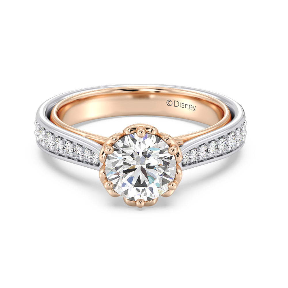 Enchanted Star Lab Grown Diamond Belle Rose Engagement Ring