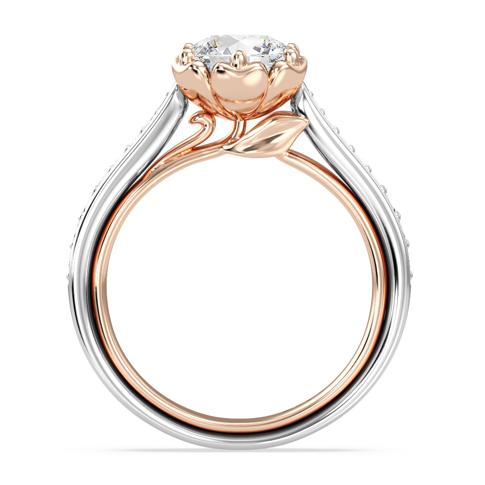 Enchanted Star Lab Grown Diamond Belle Rose Engagement Ring