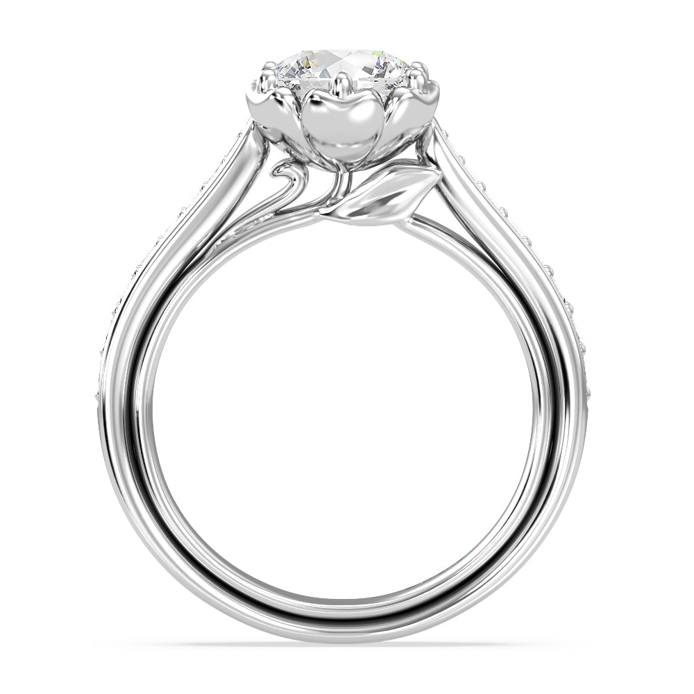 Enchanted Star Lab Grown Diamond Belle Rose Engagement Ring