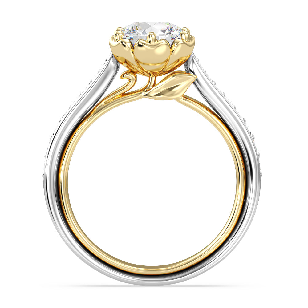 Enchanted Star Lab Grown Diamond Belle Rose Engagement Ring
