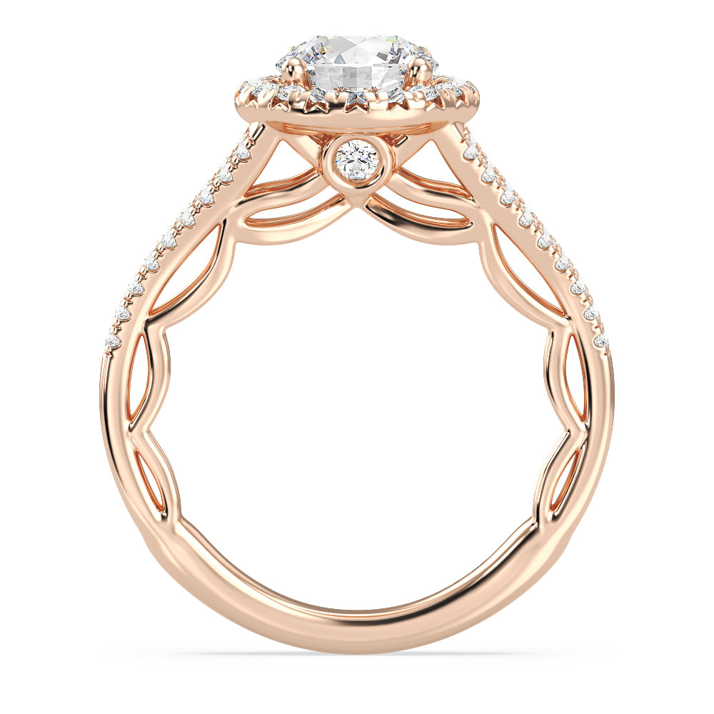 Enchanted Star Lab Grown Diamond 14K Gold Cinderella Engagement Ring Set