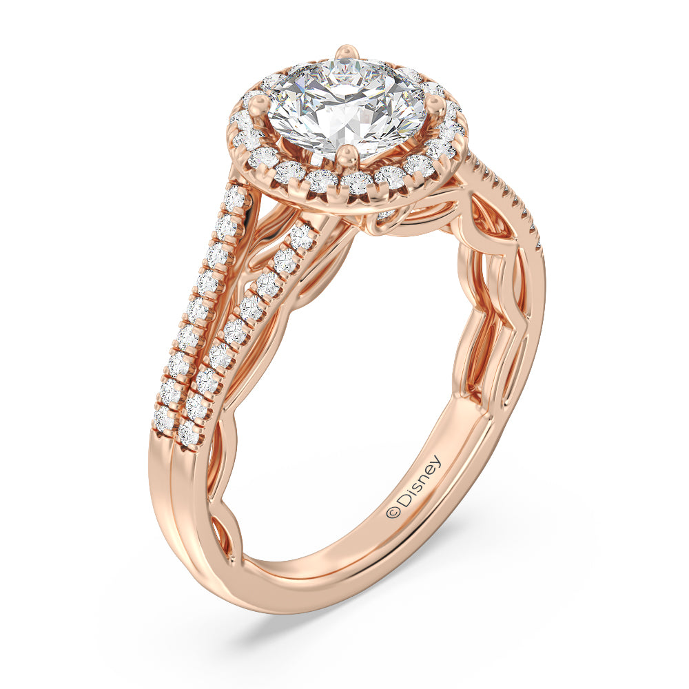 Enchanted Star Lab Grown Diamond 14K Gold Cinderella Engagement Ring Set