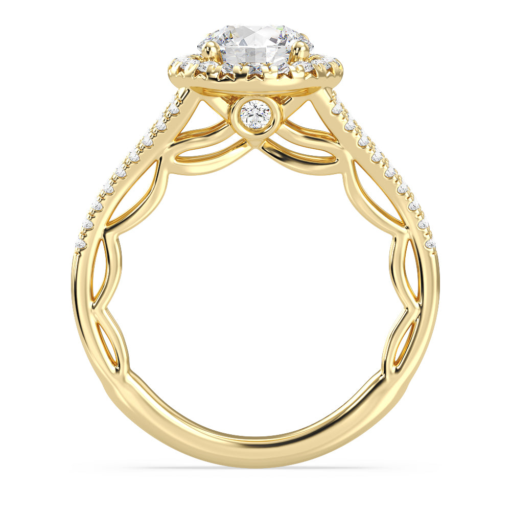 Enchanted Star Lab Grown Diamond 14K Gold Cinderella Engagement Ring Set