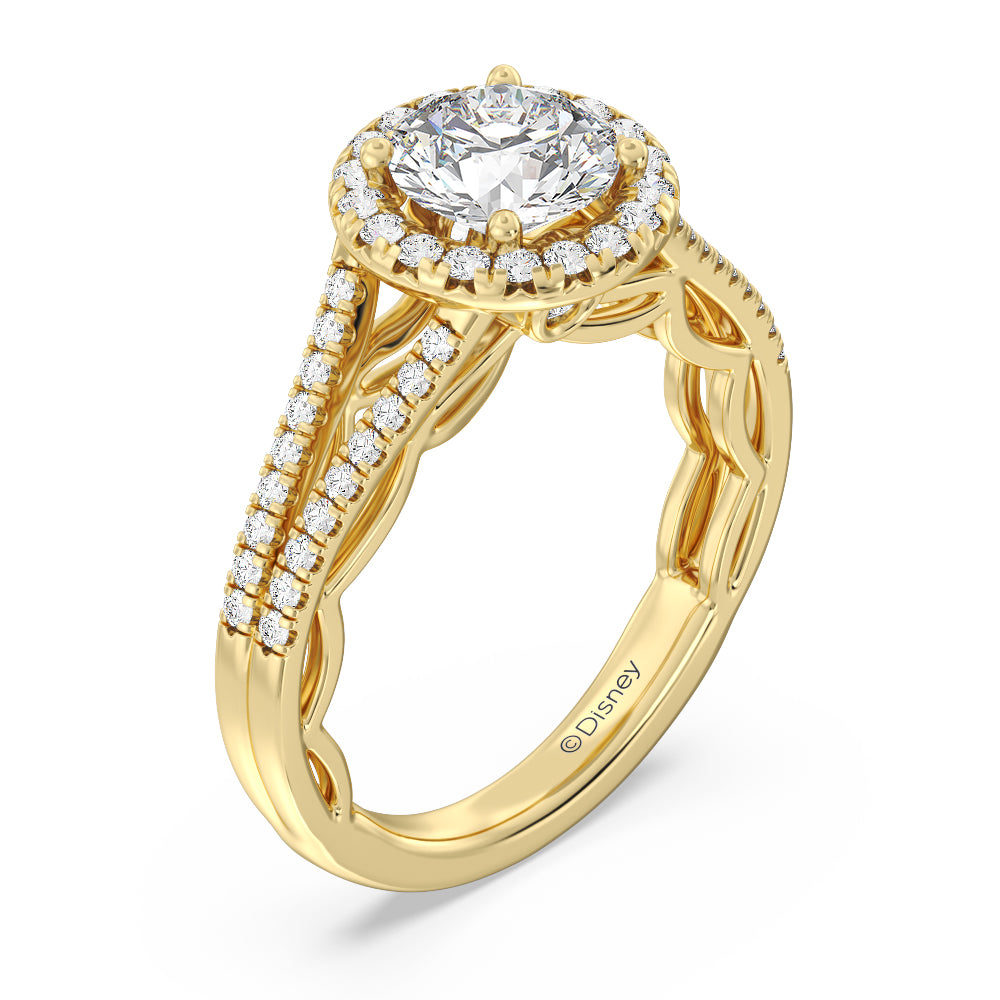 Enchanted Star Lab Grown Diamond 14K Gold Cinderella Engagement Ring Set