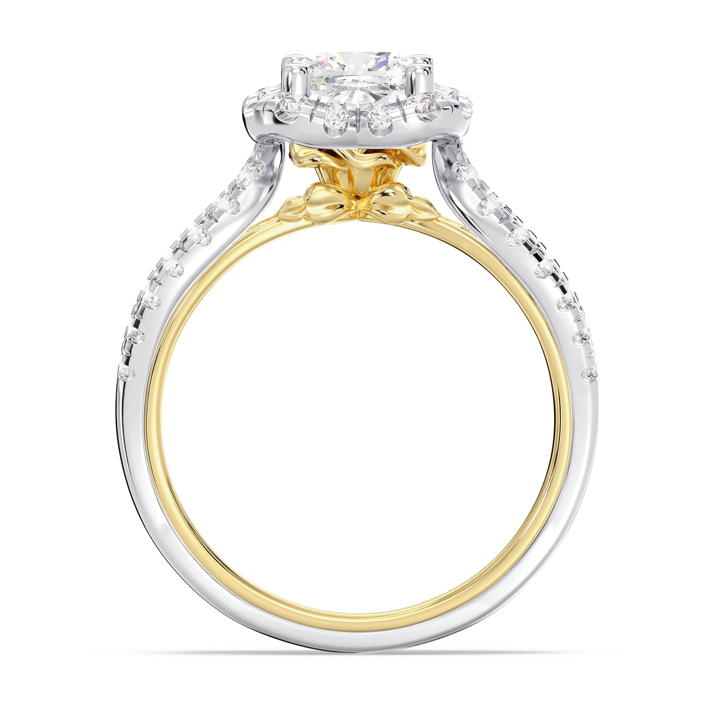 Enchanted Star Lab Grown Diamond 14K Gold Belle Engagement Ring