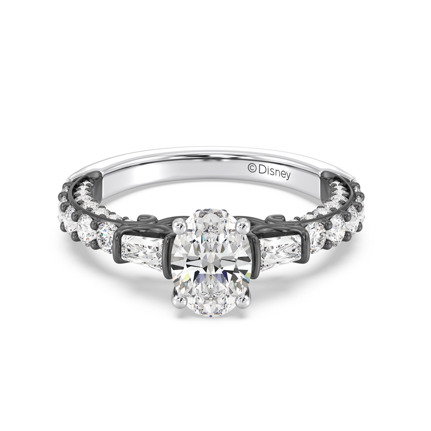 Enchanted Star Lab Grown Diamond 14K Gold Ursula Amethyst Peek-a-Boo Engagement Ring