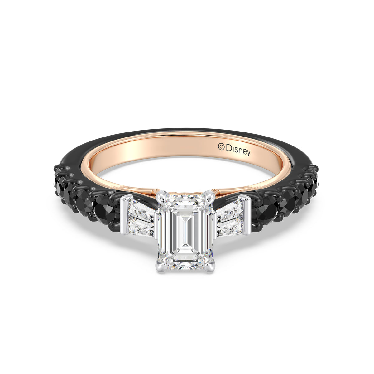 Enchanted Star Lab Grown Diamond 14K Gold Evil Queen Two Tone Engagement Ring