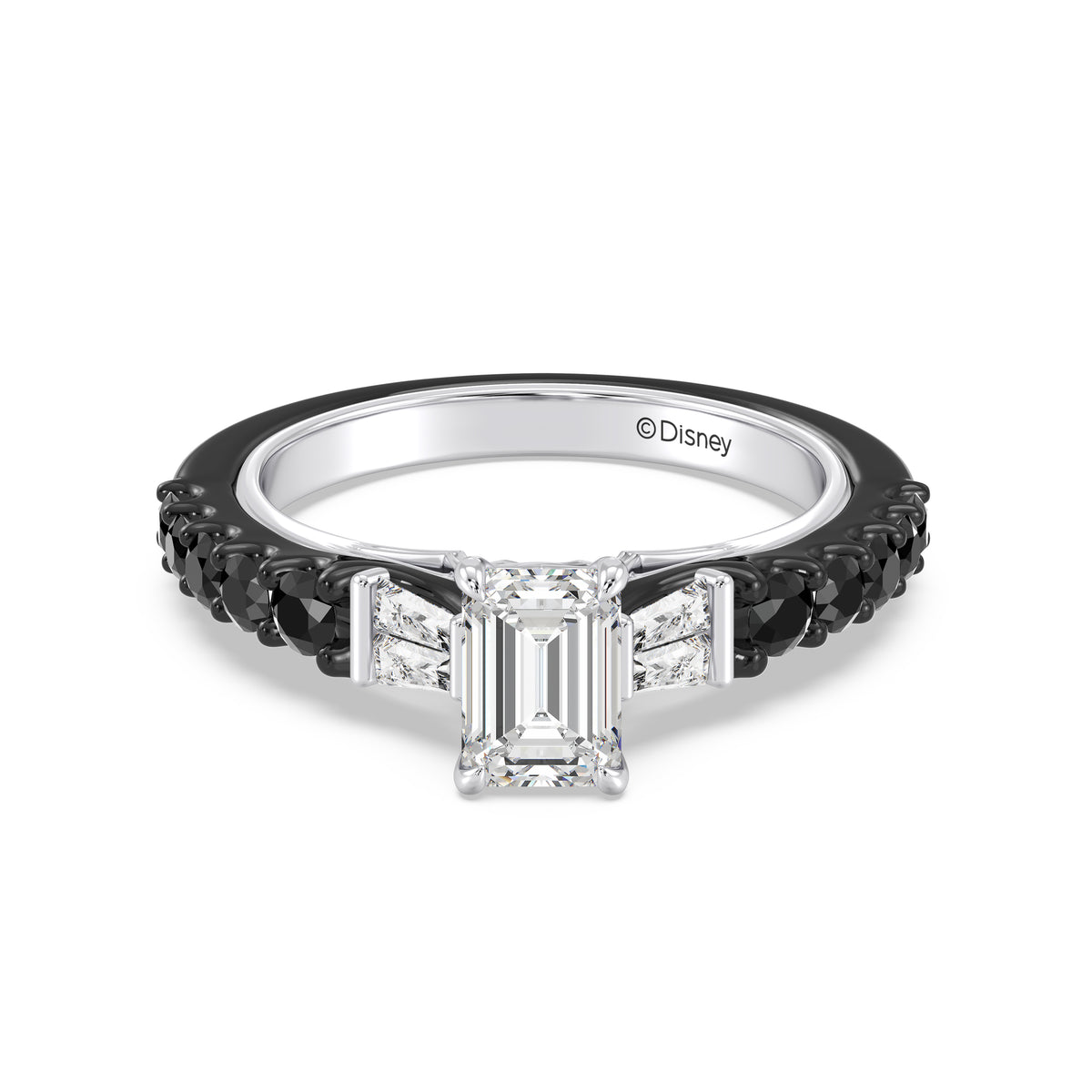 Enchanted Star Lab Grown Diamond 14K Gold Evil Queen Two Tone Engagement Ring