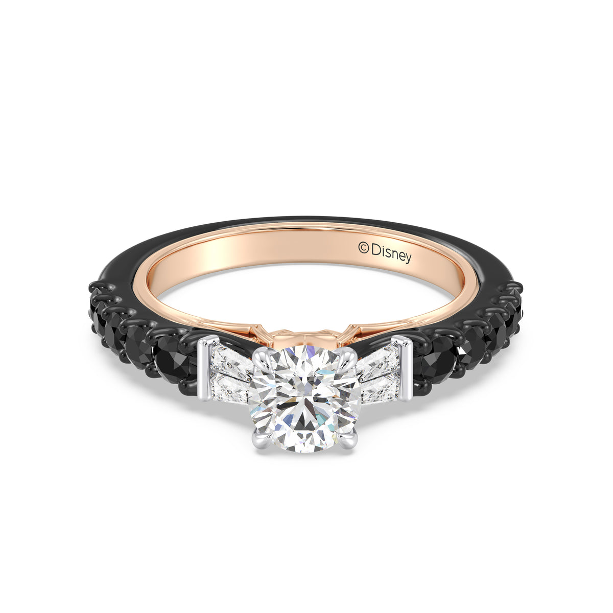 Enchanted Star Lab Grown Diamond 14K Gold Evil Queen Two Tone Engagement Ring