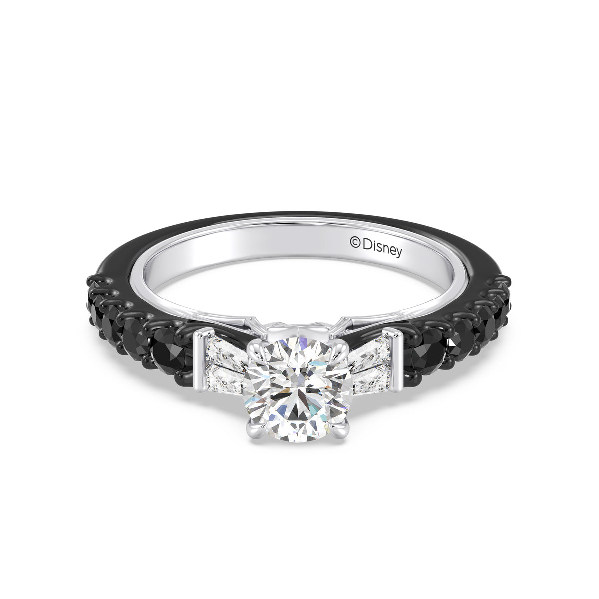Enchanted Star Lab Grown Diamond 14K Gold Evil Queen Two Tone Engagement Ring