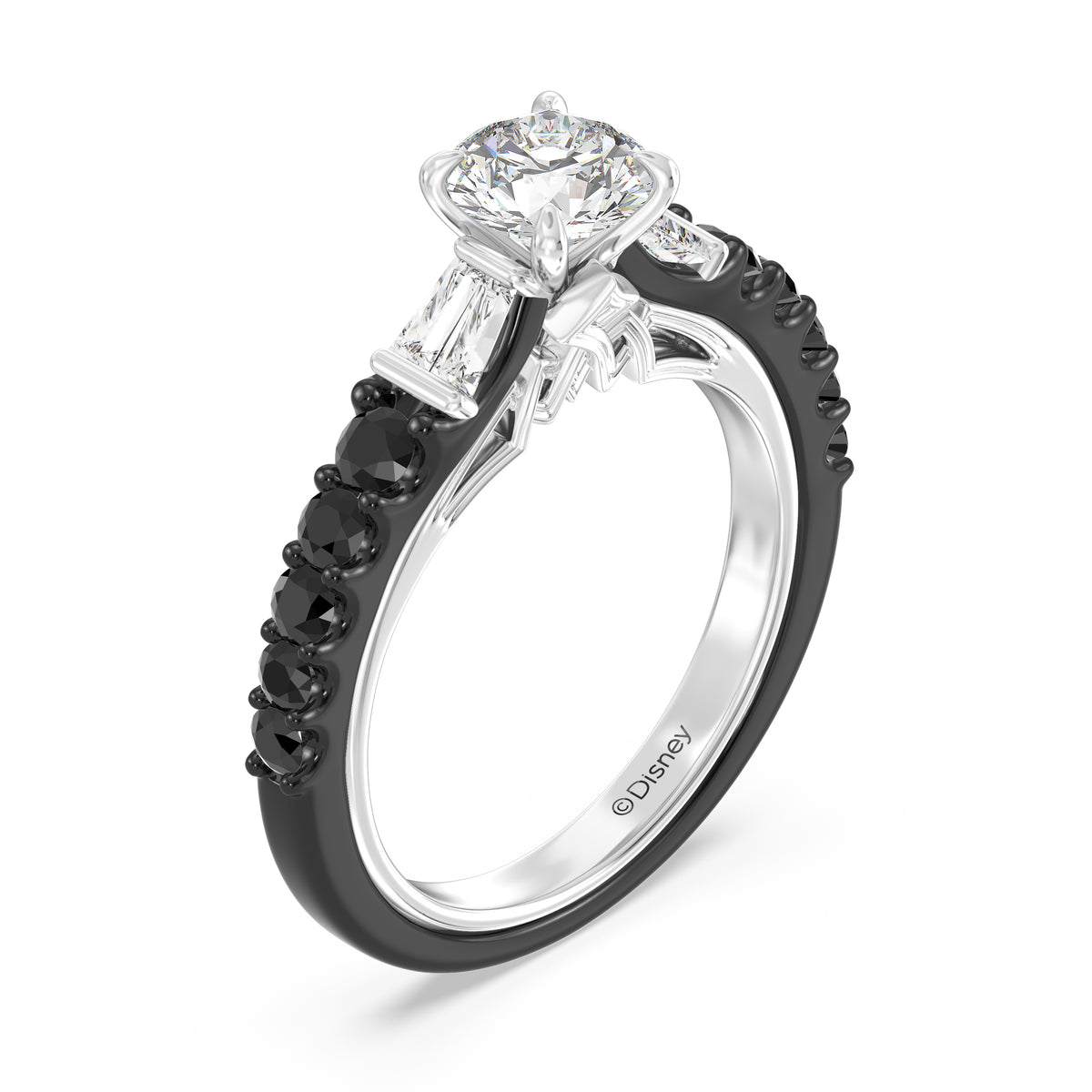 Enchanted Star Lab Grown Diamond 14K Gold Evil Queen Two Tone Engagement Ring