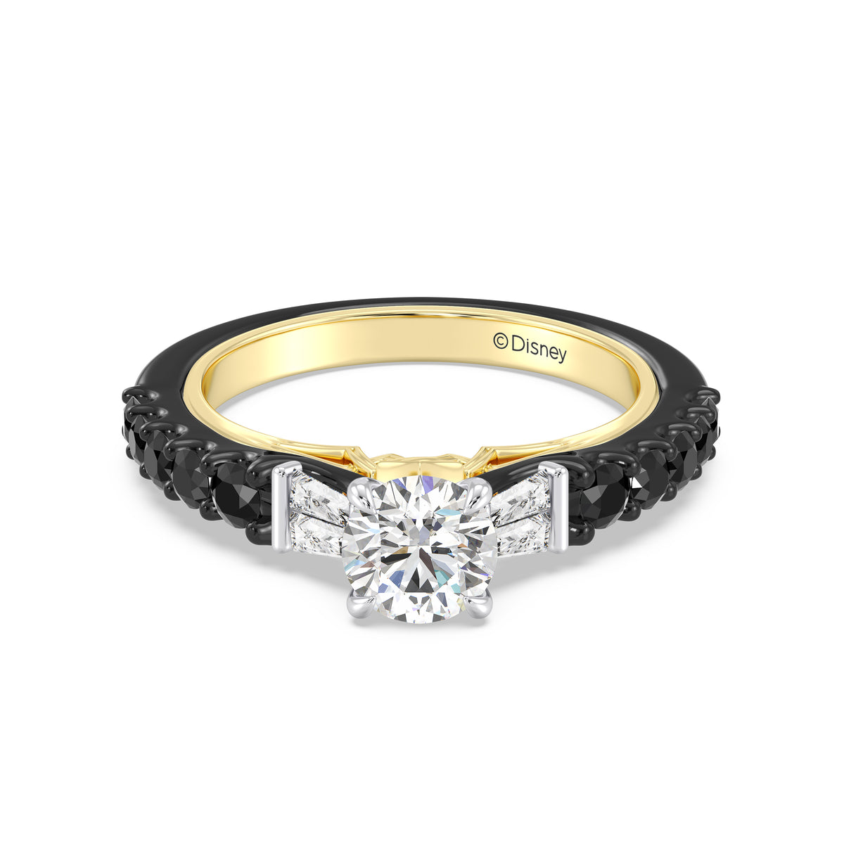 Enchanted Star Lab Grown Diamond 14K Gold Evil Queen Two Tone Engagement Ring