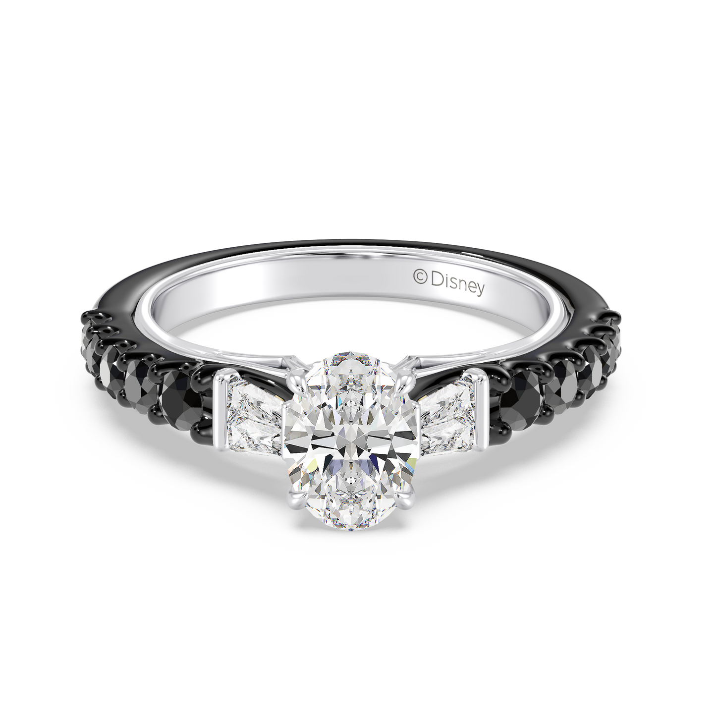 Enchanted Star Lab Grown Diamond 14K Gold Evil Queen Two Tone Engagement Ring