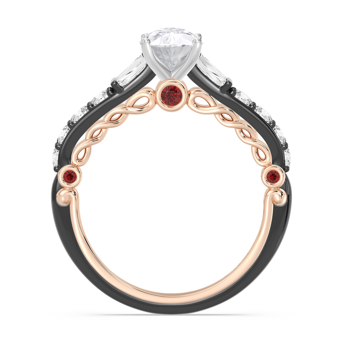 Enchanted Star Lab Grown Diamond 14K Gold Evil Queen Engagement Ring