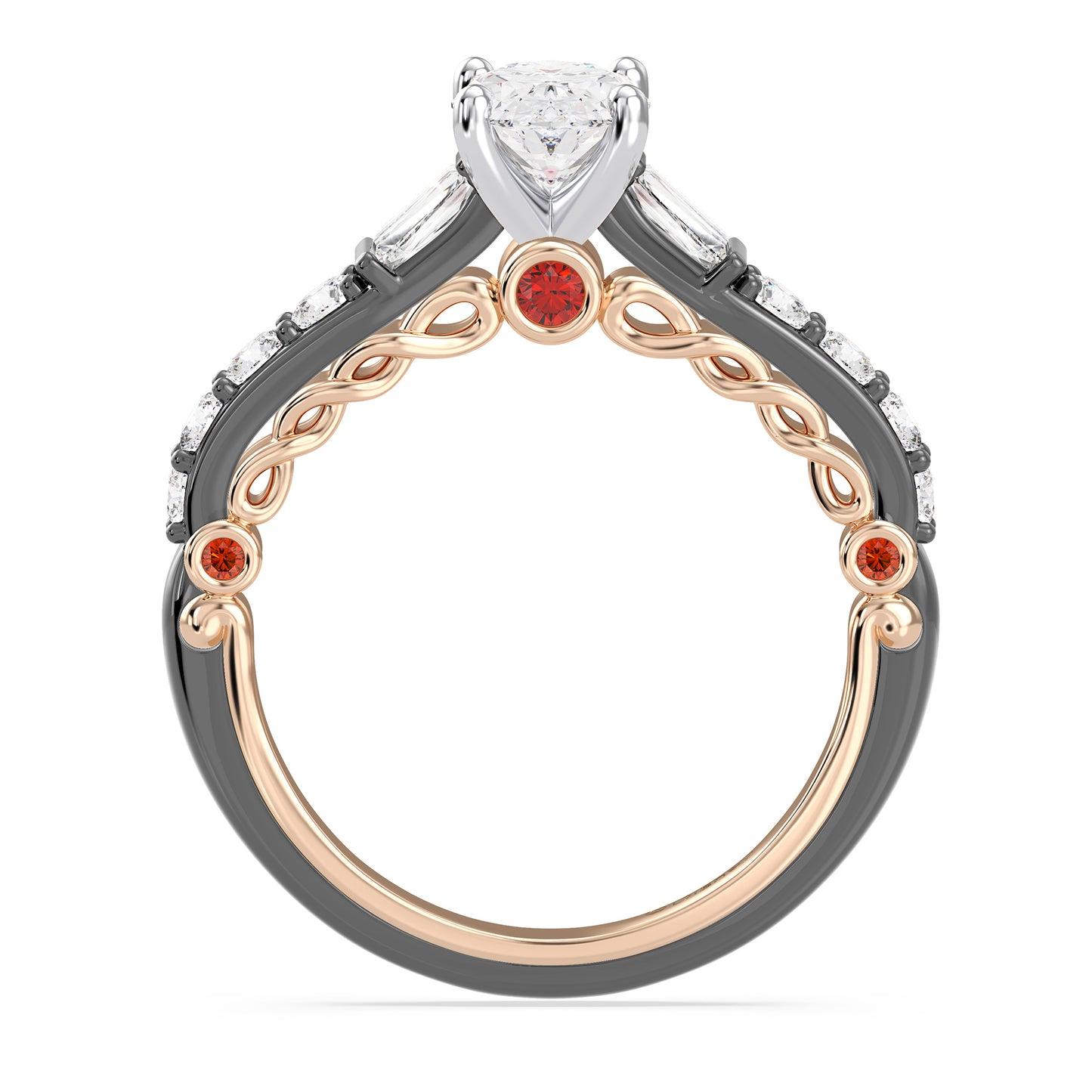 Enchanted Star Lab Grown Diamond 14K Gold Evil Queen Engagement Ring