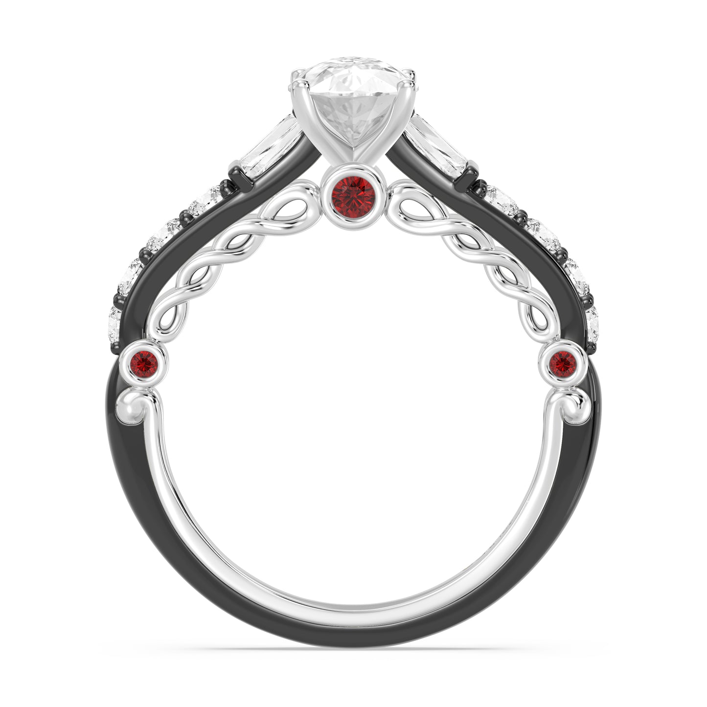 Enchanted Star Lab Grown Diamond 14K Gold Evil Queen Engagement Ring