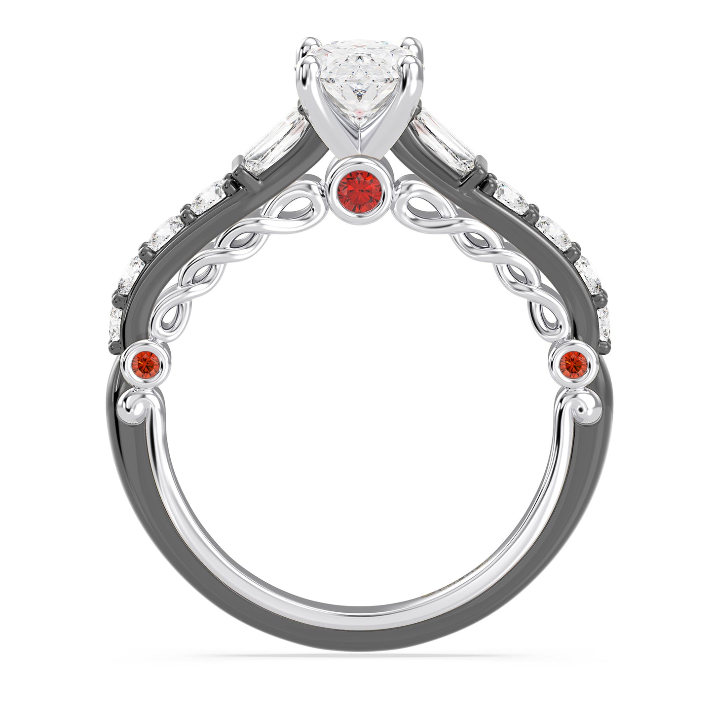 Enchanted Star Lab Grown Diamond 14K Gold Evil Queen Engagement Ring