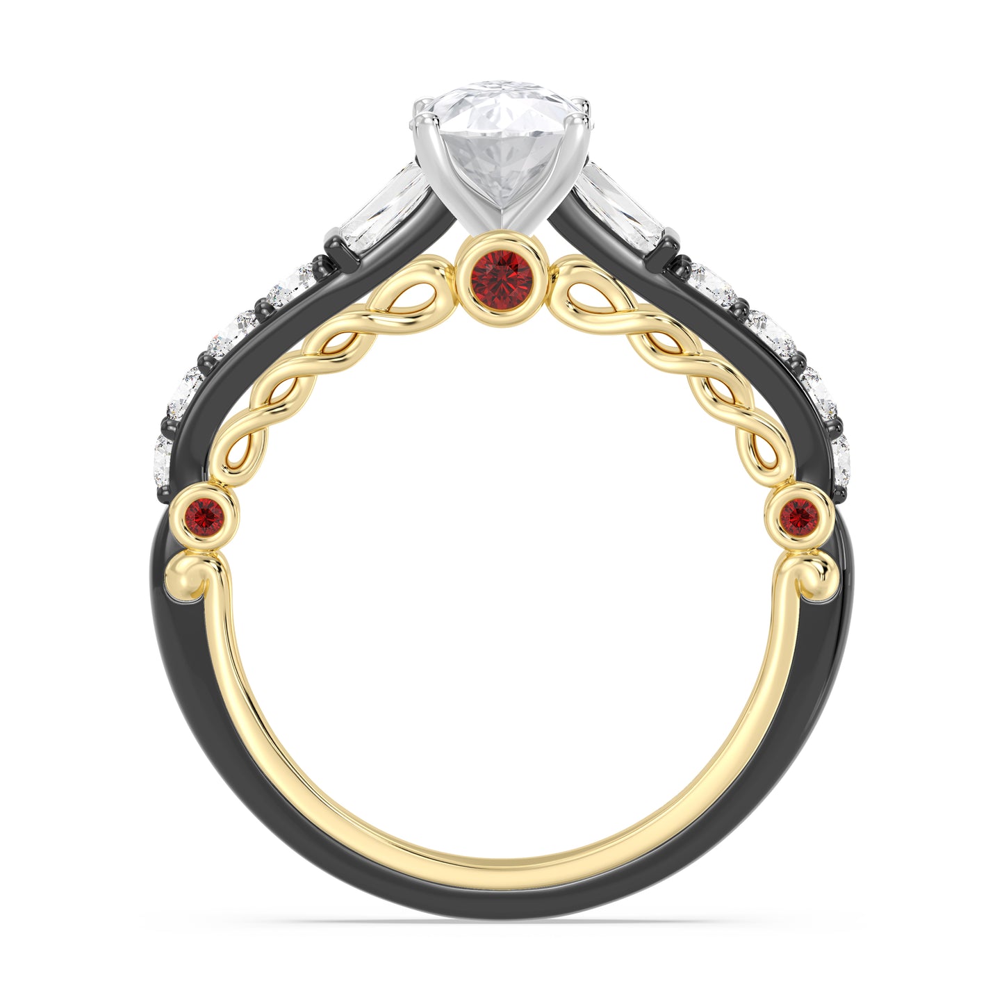 Enchanted Star Lab Grown Diamond 14K Gold Evil Queen Engagement Ring