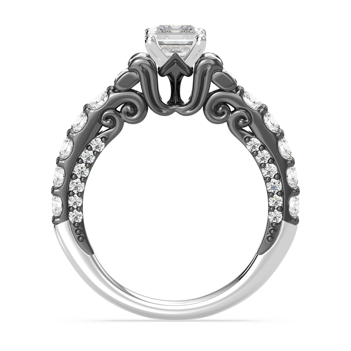 Enchanted Star Lab Grown Diamond 14K Gold Ursula Trident Engagement Ring