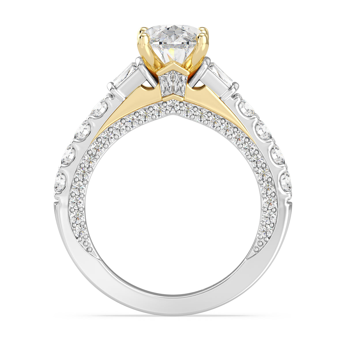 Enchanted Star Lab Grown Diamond 14k Gold Aurora Engagement Ring