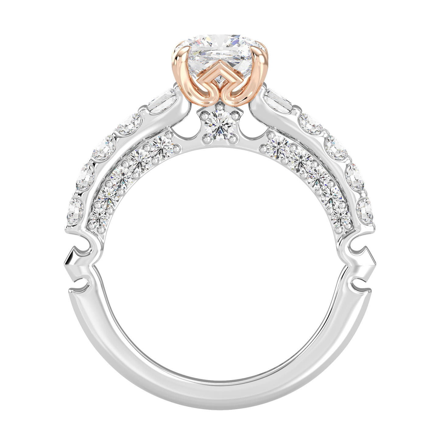 Enchanted Star Lab Grown Diamond 14K Gold Aurora Crown Engagement Ring