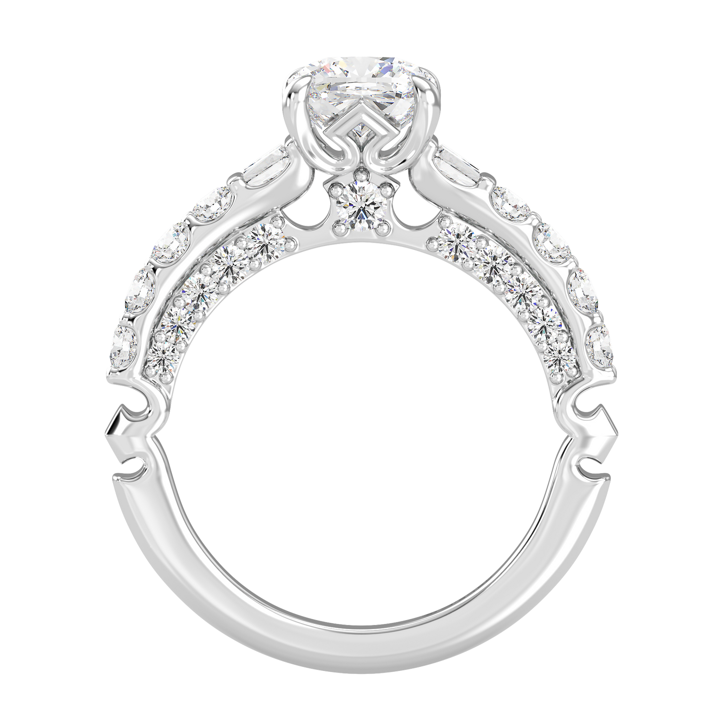 Enchanted Star Lab Grown Diamond 14K Gold Aurora Crown Engagement Ring