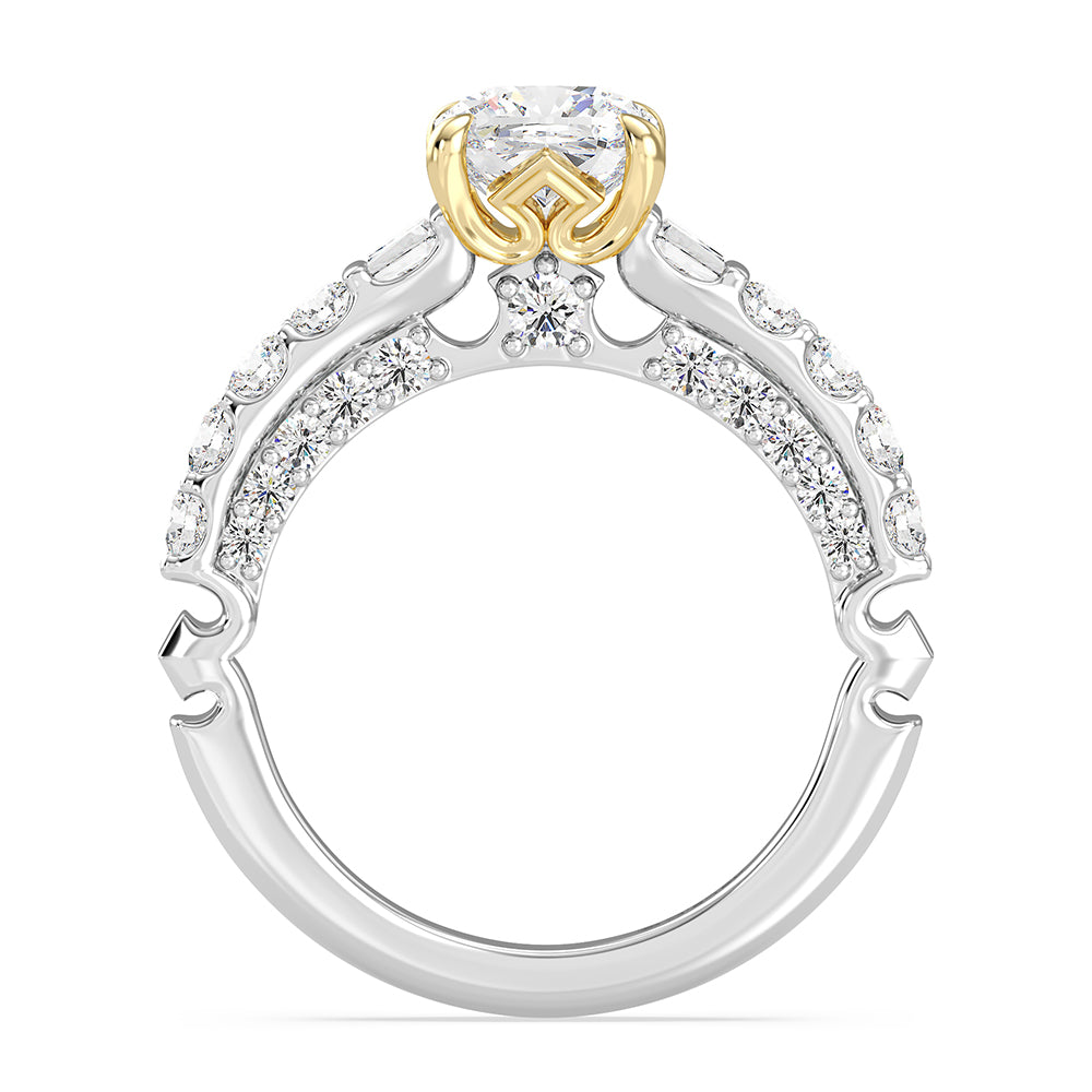 Enchanted Star Lab Grown Diamond 14K Gold Aurora Crown Engagement Ring