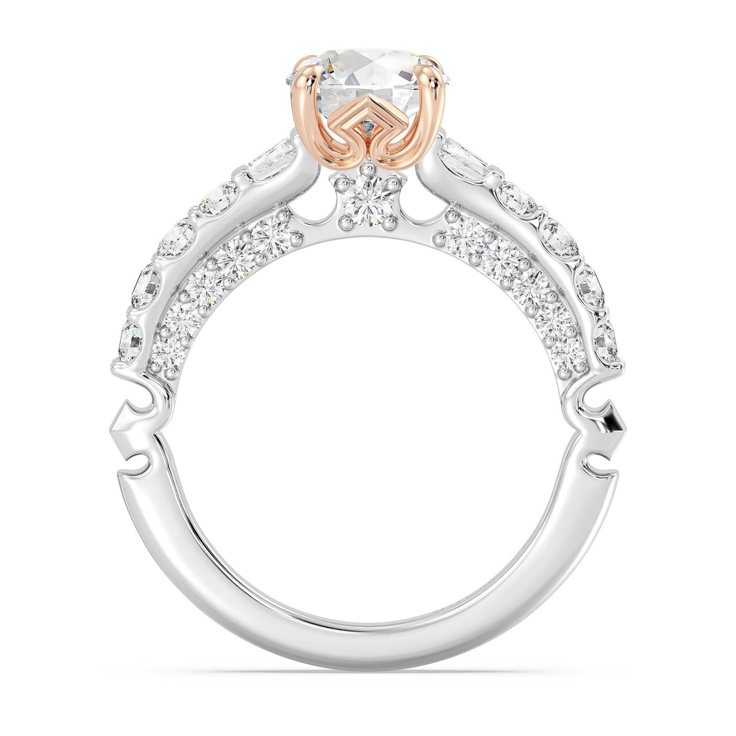 Enchanted Star Lab Grown Diamond 14K Gold Aurora Crown Engagement Ring