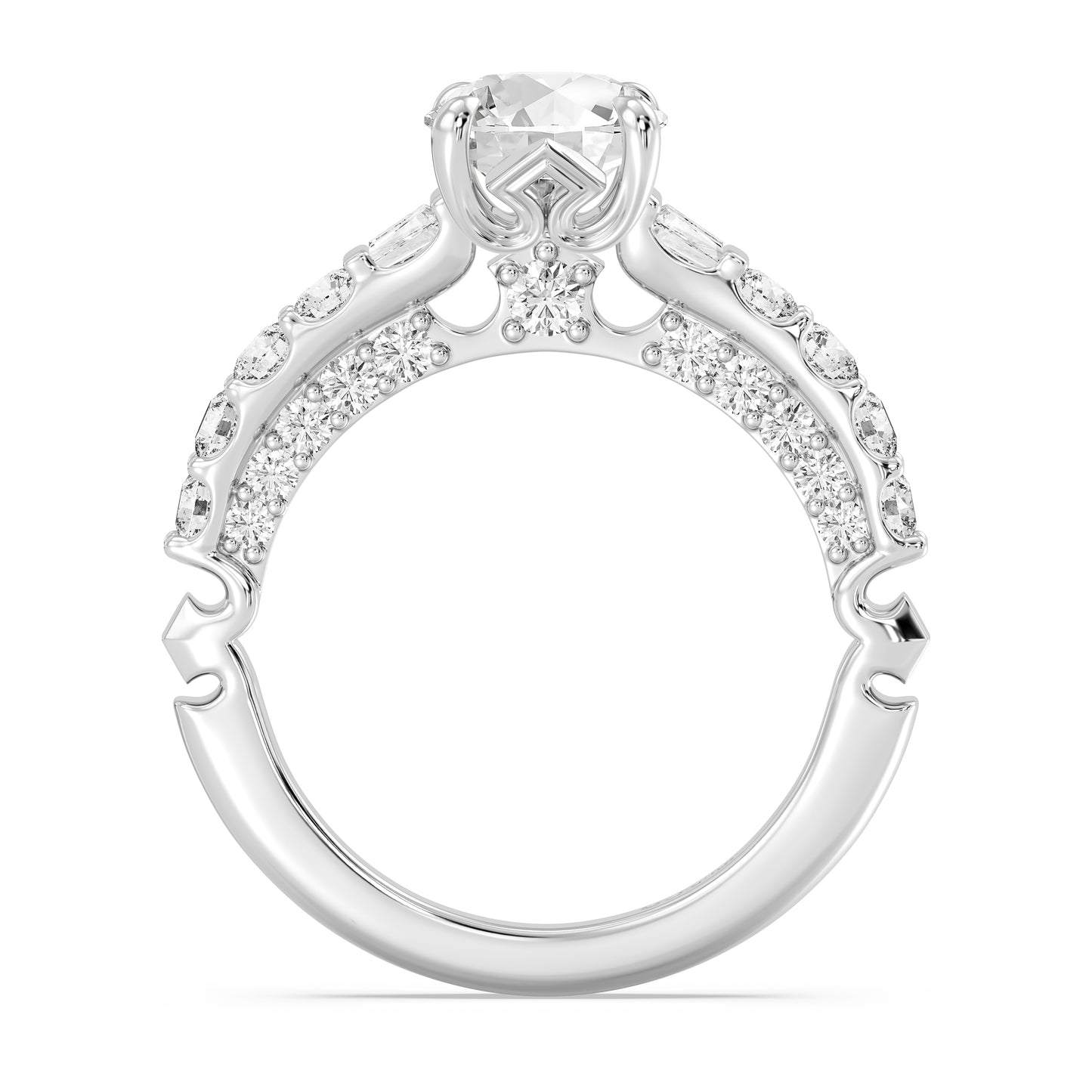 Enchanted Star Lab Grown Diamond 14K Gold Aurora Crown Engagement Ring