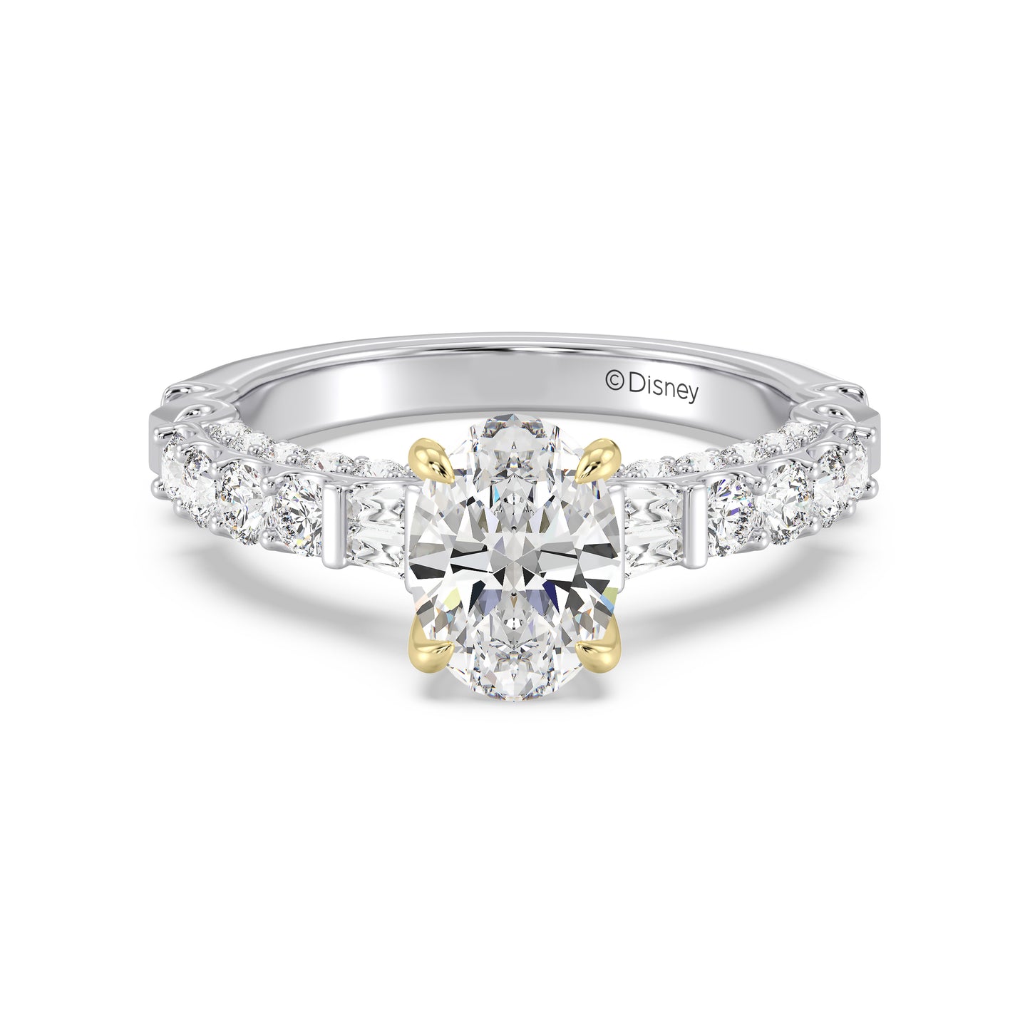Enchanted Star Lab Grown Diamond 14K Gold Aurora Crown Engagement Ring