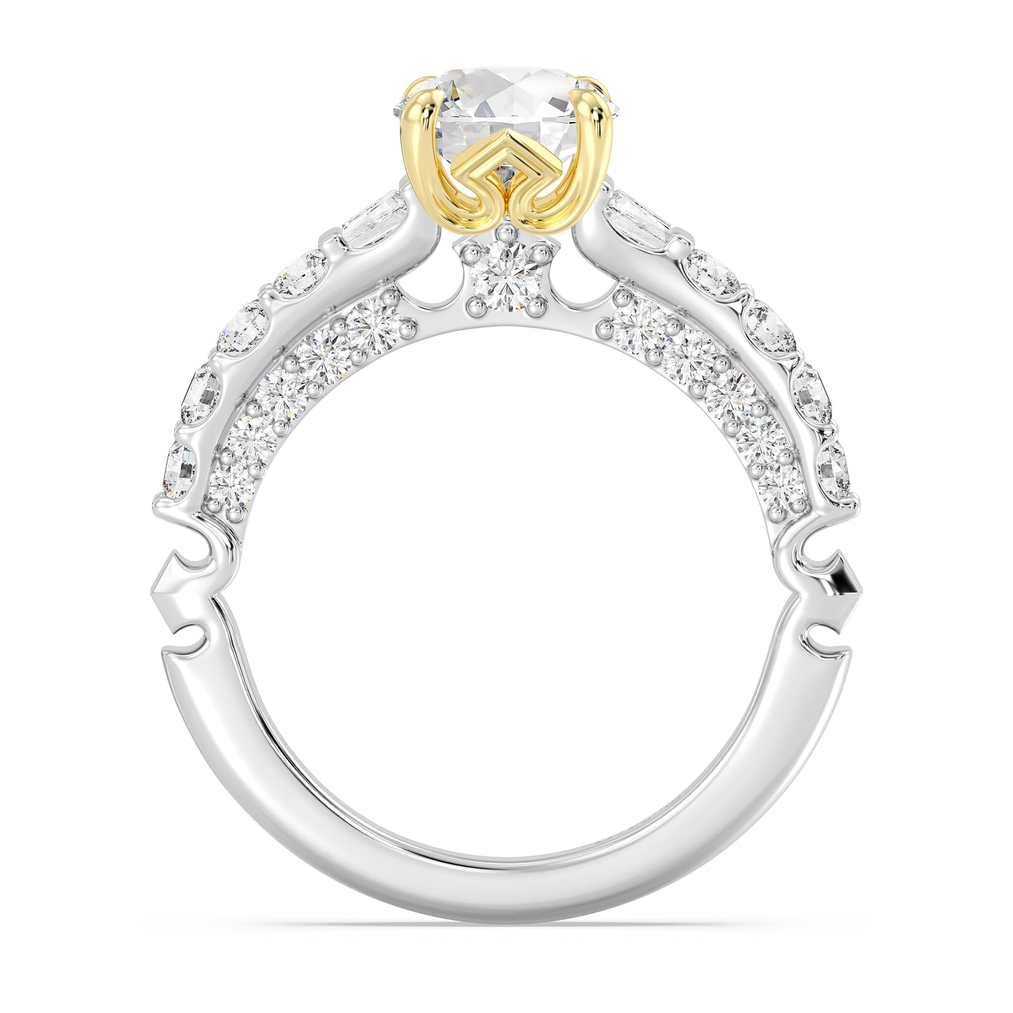 Enchanted Star Lab Grown Diamond 14K Gold Aurora Crown Engagement Ring