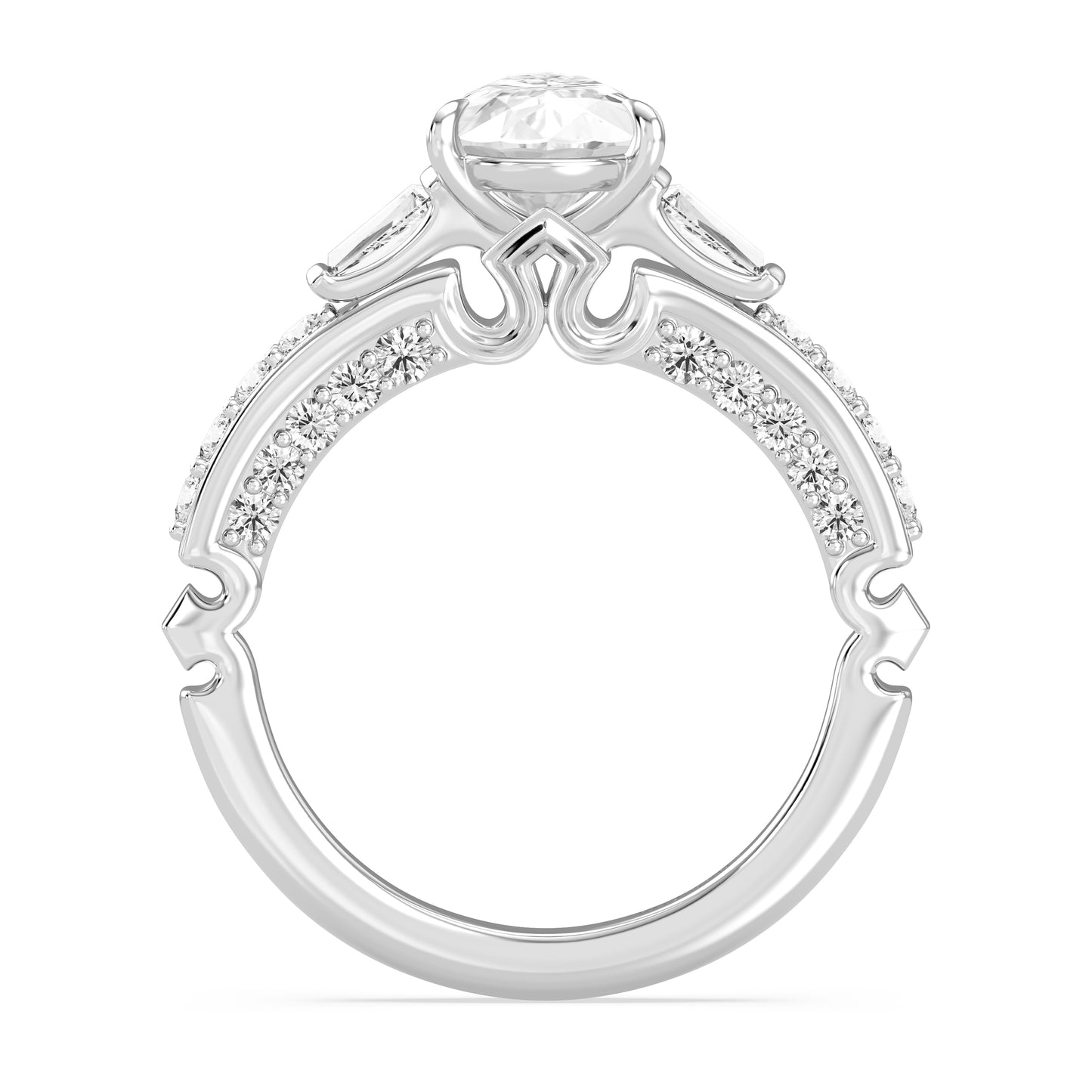 Enchanted Star Lab Grown Diamond 14K Gold Aurora Crown Engagement Ring
