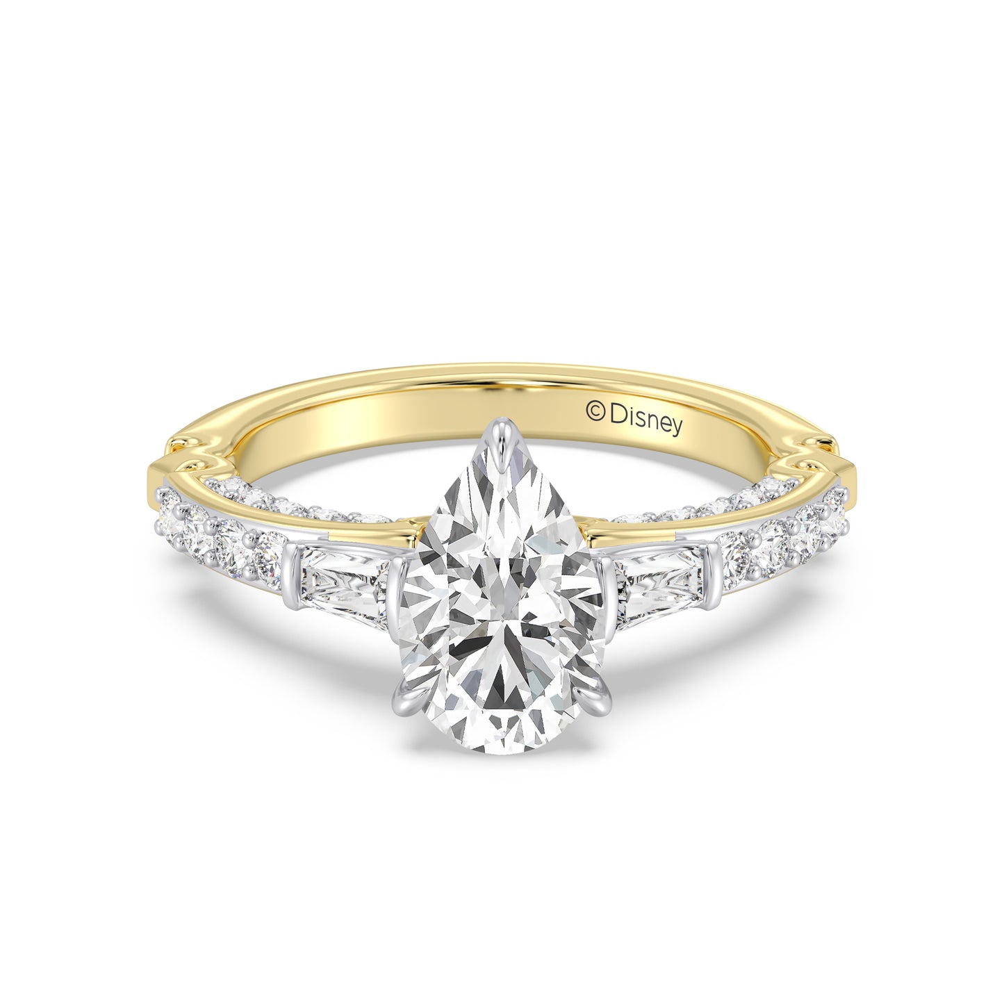 Enchanted Star Lab Grown Diamond 14K Gold Aurora Crown Engagement Ring