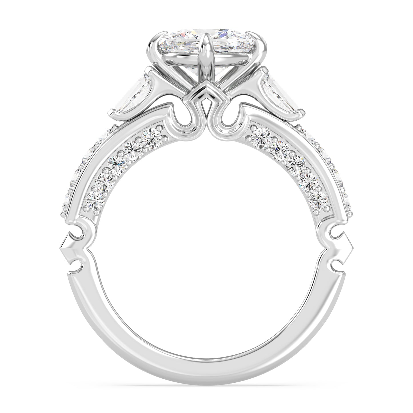 Enchanted Star Lab Grown Diamond 14K Gold Aurora Crown Engagement Ring