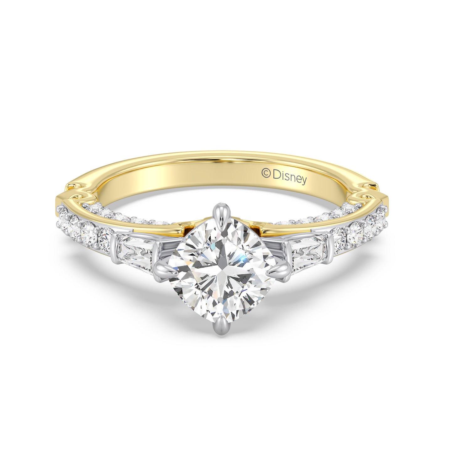 Enchanted Star Lab Grown Diamond 14K Gold Aurora Crown Engagement Ring