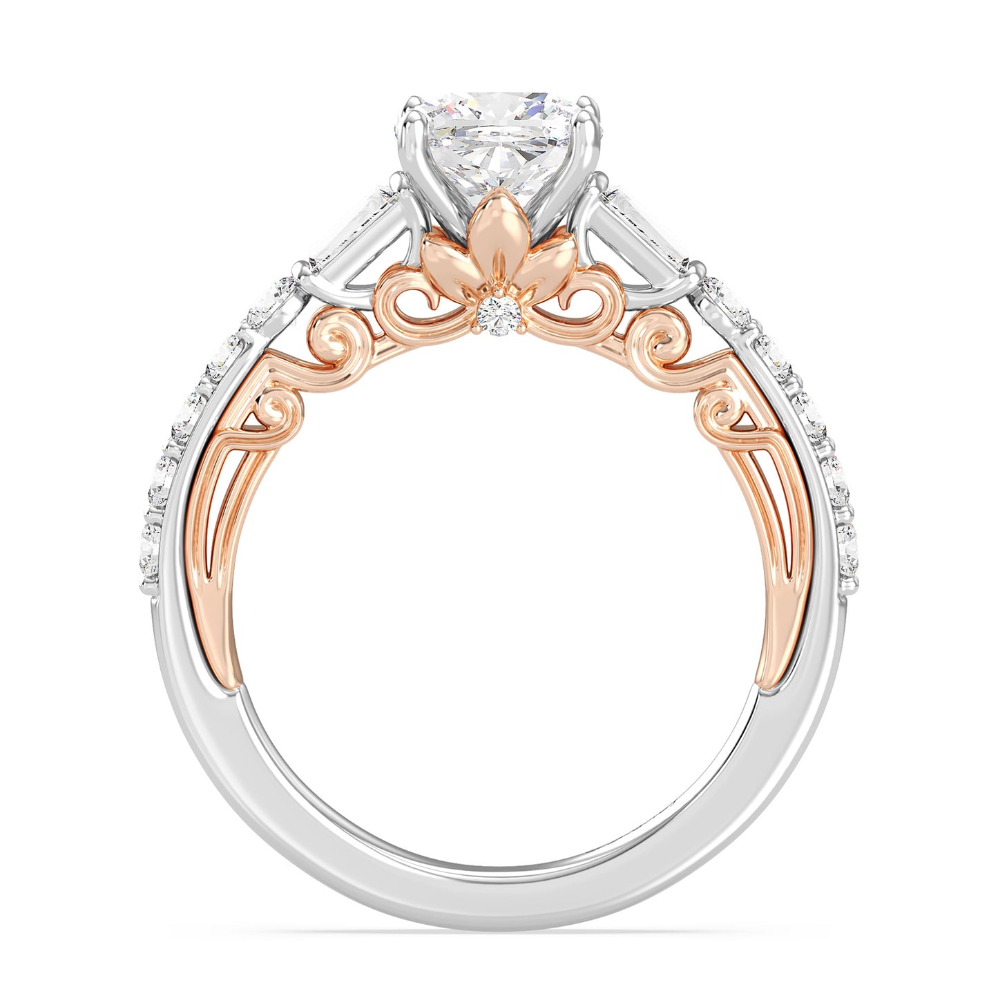 Enchanted Star Lab Grown Diamond 14K Gold Rapunzel Engagement Ring