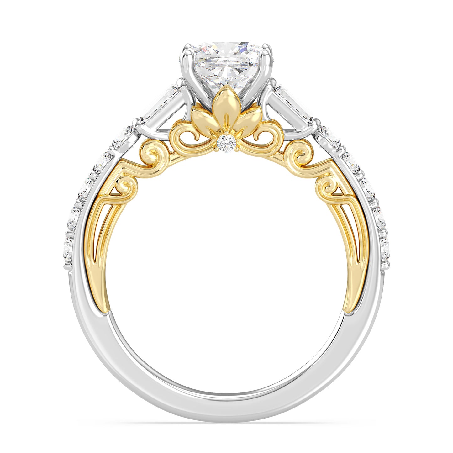 Enchanted Star Lab Grown Diamond 14K Gold Rapunzel Engagement Ring